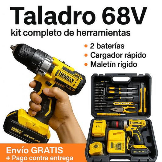 TALADRO DEWALT™ 68V Inalámbrico de 2 Baterías