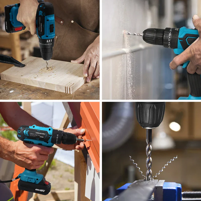 Taladro Inalámbrico Makita con Percutor 36v + Maletín